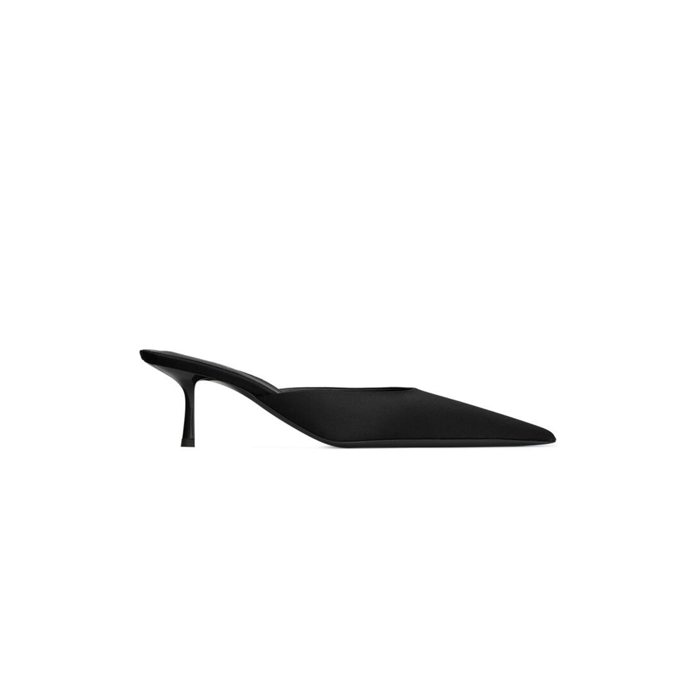 YSL BARBARA MULES IN SATIN CREPE 7869079QN001000